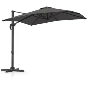 CostwayParasol Déporté avec Pied en Porte-A-Faux avec Rotation à 360° ... pas cher
