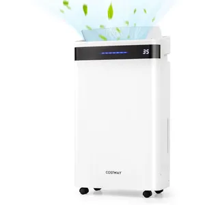Comparateur de prix : Déshumidificateur Silencieux Mobile 28,5L/Jour COSTWAY-pour 35 M²-4 Mo...