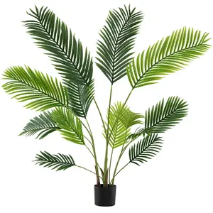 CostwayLot de 2 Palmiers Areca Artificiels de 140 cm Faux Arbre Tropic...Vendu parcostway