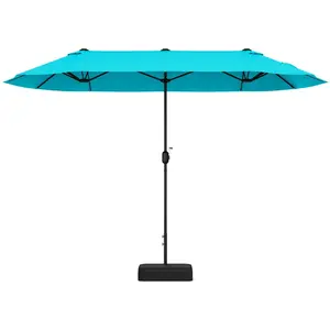 CostwayParasol de Terrasse Double de 340 cm de Haut Extra Large 396 Cm... pas cher