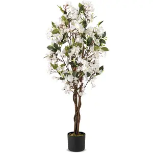 CostwayPlante Artificielle Bougainvillier de 120cm Plante Fleurie Faus... pas cher