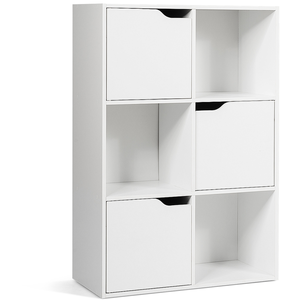 CostwayMeuble de Rangement Casier avec 6 Compartiments 3 Ouverts et 3 ... pas cher