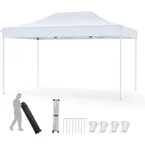 CostwayTonnelle de Jardin Instantanée 300x445 CM Tente de Jardin avec ... pas cher