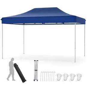 CostwayTonnelle de Jardin Instantanée 300x445 CM Tente de Jardin avec ... pas cher