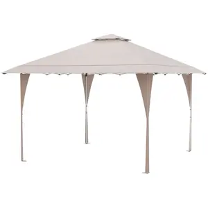 CostwayTonnelle de Jardin Pop-up Toit Aéré 395X395CM Tente Réception I... pas cher