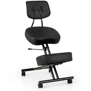 CostwayChaise de Genou Ergonomique avec Soutien Lombaire Tabouret de C... pas cher
