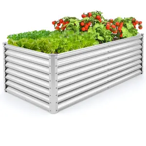 CostwayLit de Jardin Surélevé de 60 cm à Fond Ouvert Jardinière S... pas cher