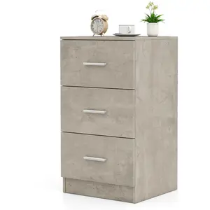 CostwayCaisson de Bureau Meuble de Rangement avec 3 Tiroirs pour Docum... pas cher