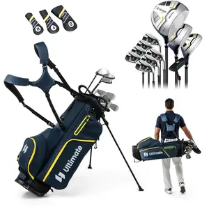 CostwaySet Complet de 15 Clubs de Golf avec Sac de Golf et Housse de P... pas cher