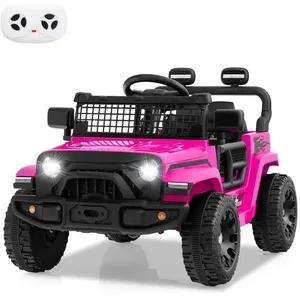 COSTWAY Voiture Électrique Enfant 12V avec Télécommande 3 Vitesses LED...Vendu parcdiscount