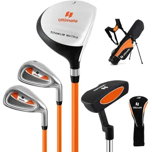 CostwayEnsemble de Golf Complet avec 205CC #3 Fairway #7 & #9 Fers Put... pas cher