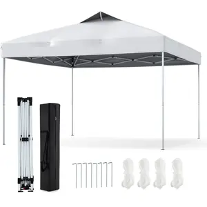 CostwayTonnelle de Jardin Pop-up 295x295CM Tente Réception Pliant avec... pas cher