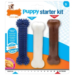 Comparateur de prix : Nylabone Puppy Starter Kit Dog Chew small Hund