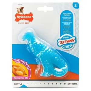 Nylabone Jouet pour chien Dinosaure Poulet Nylon Chiots TU pas cher