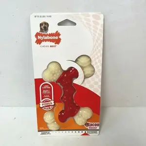Comparateur de prix : NYLABONE Jouet et Os pour Chien Double Bone au Bacon (XL) NC