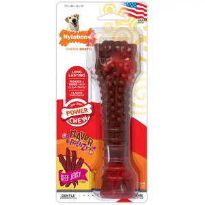 Jouet Os Nylabone Dura Chew boeuf séché pour chien - Large : L 20 x l 5,5 x H 3 cm environVendu parjoybuy