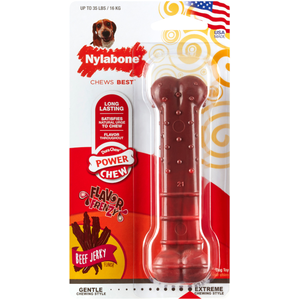 Nylabone Extreme Textured Denta Os avec goût de boeuf Jerky Taille M ChienVendu paramazon