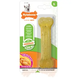 Jouet pour chien Nylabone Moderate Chew - Chicken S Jaune S 977816EU pas cher