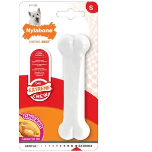 Comparateur de prix : Nylabone Jouet pour chien Extreme Chew Taille S Poulet Nylon TU