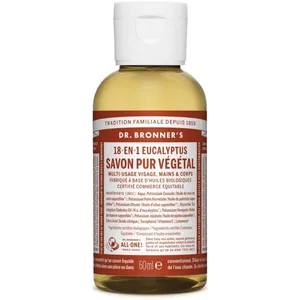 Dr. Bronner's - Savon liquide Eucalyptus 60 ml unisex pas cher