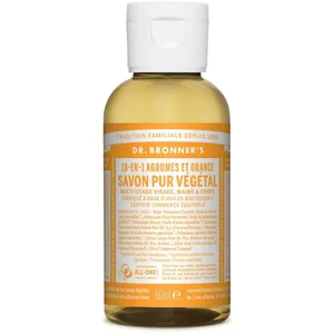 Dr. Bronner's - Savon liquide Agrumes Orange 60 ml unisex pas cher