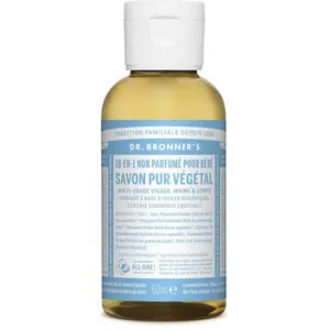 Dr. Bronner's - Savon liquide non parfumé 60 ml unisex pas cher