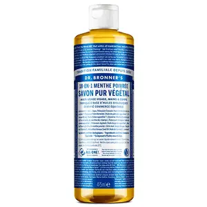 Savon liquide menthe poivrée Dr Bronner's 475 ml pas cher