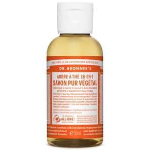 Savon liquide Tea Tree Dr Bronner's 60 ml pas cher