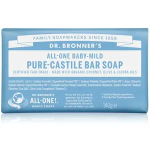 Dr. Bronner’s Baby-Mild savon solide sans parfum 140 g pas cher