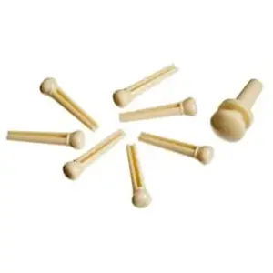 Planet Waves Injected Molded Bridge Pins With End Pin Set Of 7 Ivory