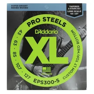 D'Addario EPS300-5 Set de cordes Basse .043, .063, .085, .107, .127