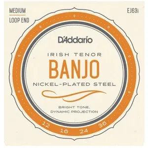 Comparateur de prix : D'Addario EJ63I - Jeu de cordes Medium 12-36 banjo Irish tenor