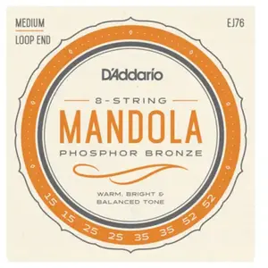 Comparateur de prix : D'Addario Phosphor Bronze EJ76 15-52 - Jeu de cordes mandole