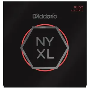 Comparateur de prix : D'Addario Daddario Nyxl1052 Jeu De 6 Cordes Nickel Wound Light Top / Heavy Bottom 10-52