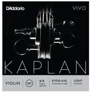 Comparateur de prix : D'Addario KV310 4/4L - Jeu de cordes violon 4/4 Vivo, Light