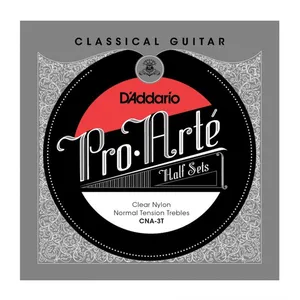 D'Addario CNA-3T Pro-Arte Clear Nylon Jeu de 3 cordes aigues pour guit...