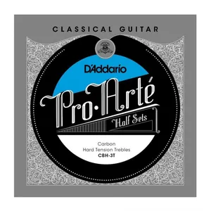 D'Addario CBH-3T Pro-Arte Hybrid Carbon Jeu de 3 cordes aigues pour gu...