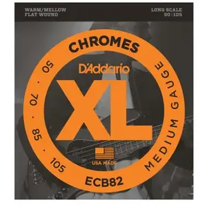 Comparateur de prix : D'Addario Daddario Ecb82 Flatwound Jeu De Cordes Pour Basse Électrique