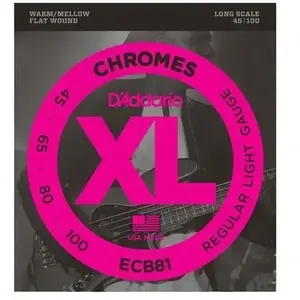 Comparateur de prix : D'Addario Daddario Ecb81 Flatwound Jeu De Cordes Pour Basse Électrique