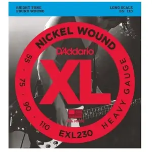 D'Addario D'Addario EXL230 Nickel Wound Bass Heavy 55/110 Long Scale pas cher