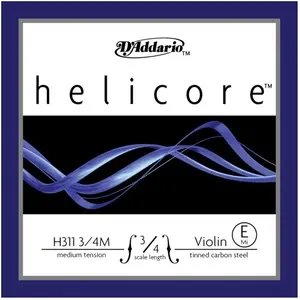 Comparateur de prix : D'Addario D'Addario H311 3/4M - Helicore Corde Mi Violon 3/4 Medium Acier