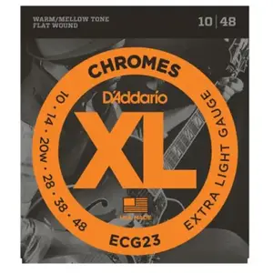 Comparateur de prix : D'Addario And Co ECG23 Chromes Extra Light 10-48 Jeux de cordes électriques 010
