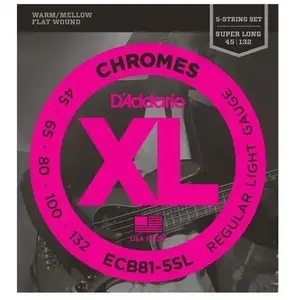 Comparateur de prix : Daddario CORDES BASSES XL CHROMES FILE SUP LG SCALE 5c 45-65-80-100-132