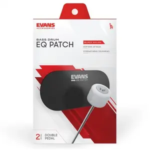 Evans EQPB2 - EQ Black Nylon Double Patch