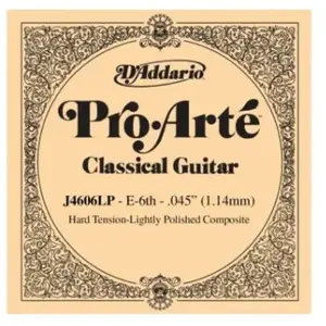 D'Addario And Co J4606LP PRO-arte Composite Hard Sixth String Cordes classique à l'unité