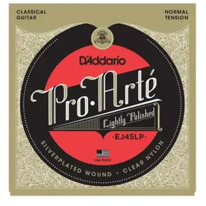 Comparateur de prix : D'Addario D'Addario EJ45LP Pro Arte LP Composites Normal Tension Silver/Clear