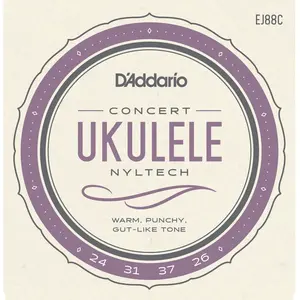 D'addario Nyltech EJ88C - Jeu de cordes ukulélé Concert