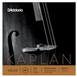 D'Addario KS510 4/4H - Jeu de cordes violoncelle Kaplan, manche 4/4, Heavy