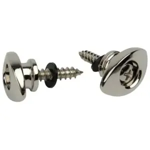 2 Attache-Courroies Planet Waves EEP 202 Elliptique Nickel