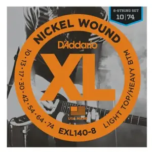 D'ADDARIO Cordes électriques CDD EXL140-8 pas cher